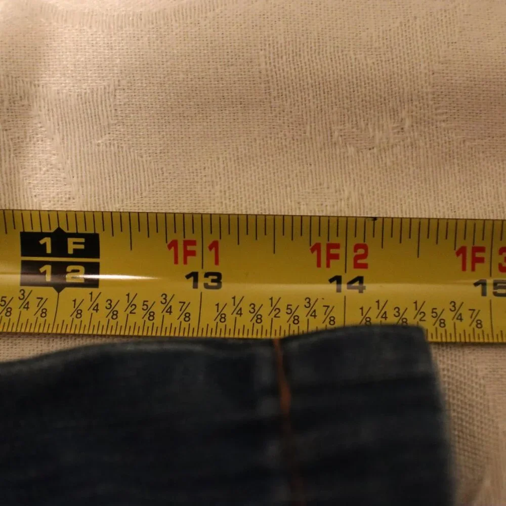 Prana Long Blue Denim 5 Pocket Shorts Size 10 Organic Cotton/ Lycra Casual